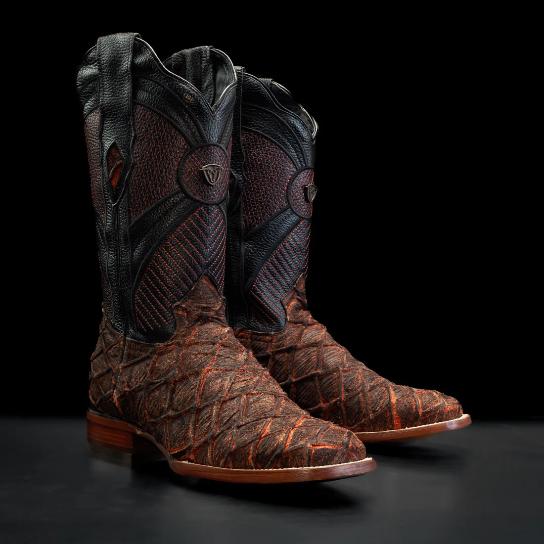 MEN'S MONSTER FISH TRIBUTE SQUARE TOE COWBOY BOOT