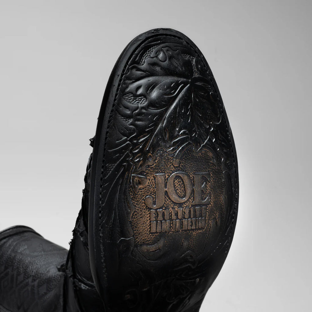 MEN'S PIRARUCU MONSTER FISH ROUND TOE ZIPPER COWBOY BOOTS