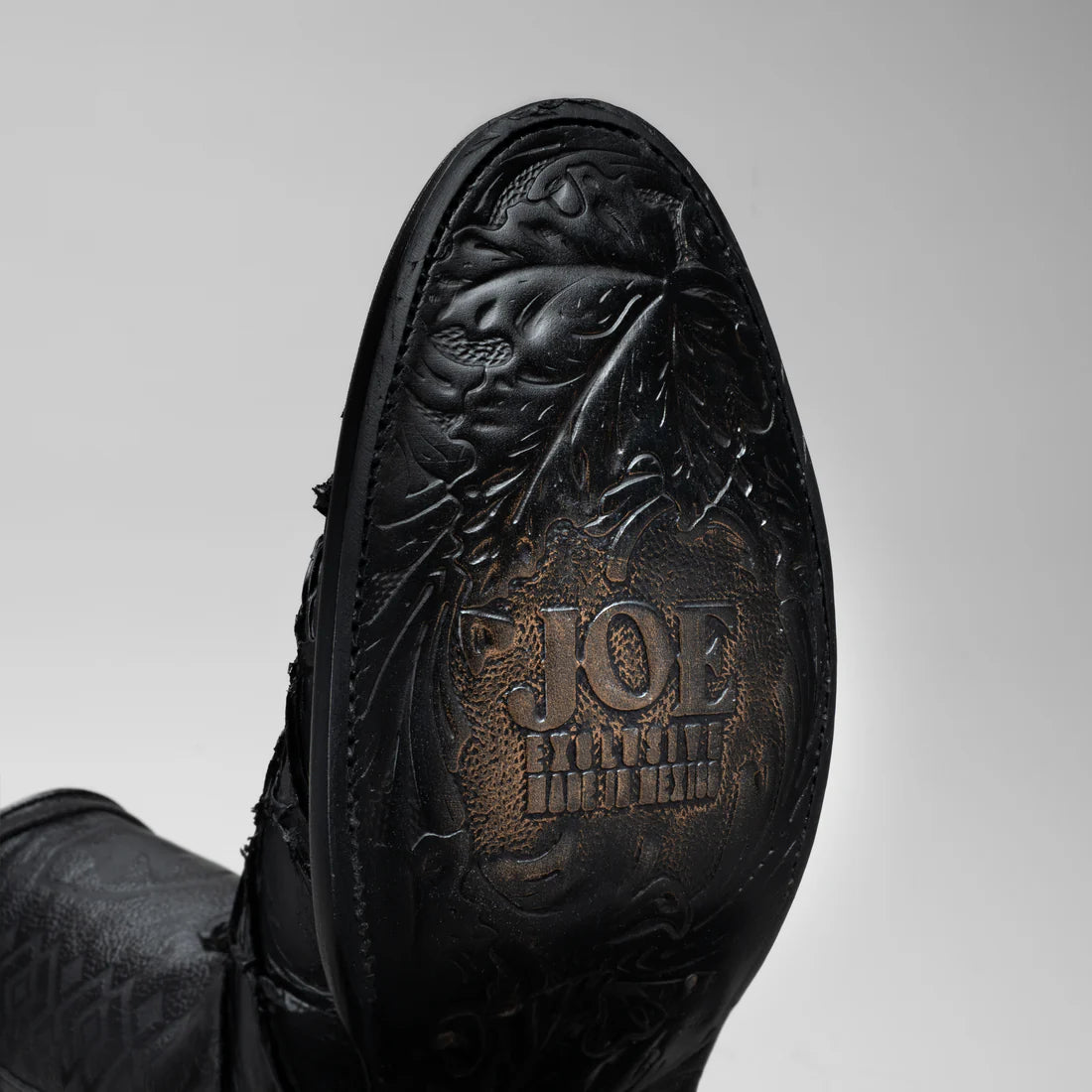 MEN'S PIRARUCU MONSTER FISH ROUND TOE ZIPPER COWBOY BOOTS