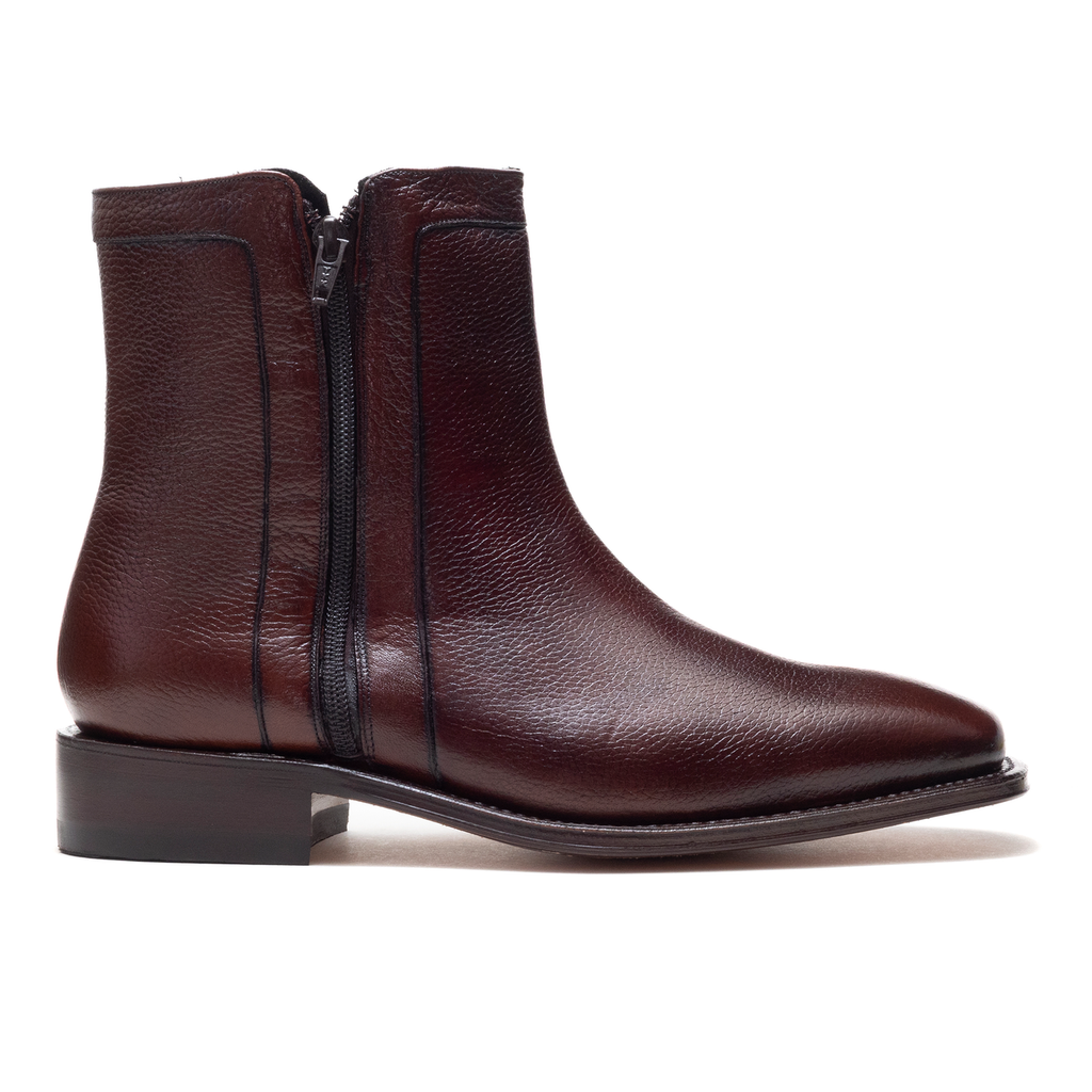 DUQUE DI GALLIANO BURGUNDY ANKLE BOOTS MOD. 4007