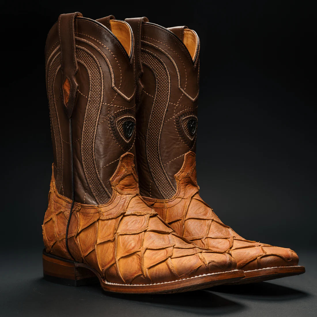 MEN'S MONSTER FISH TRIBUTE SQUARE TOE COWBOY BOOT