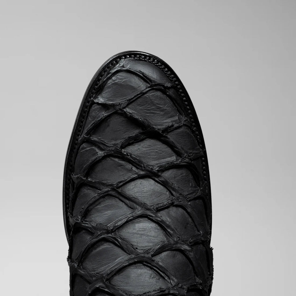 MEN'S PIRARUCU MONSTER FISH ROUND TOE ZIPPER COWBOY BOOTS