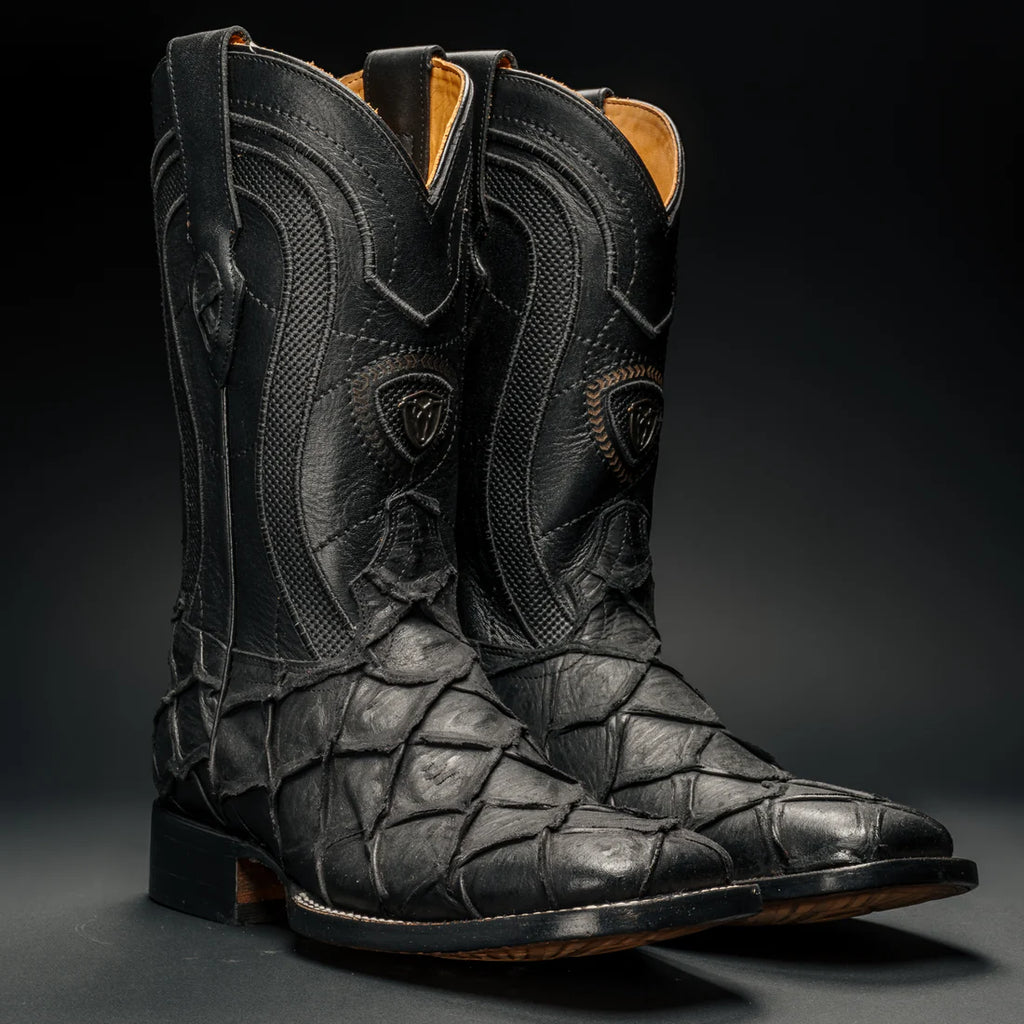 MEN'S MONSTER FISH TRIBUTE SQUARE TOE COWBOY BOOT